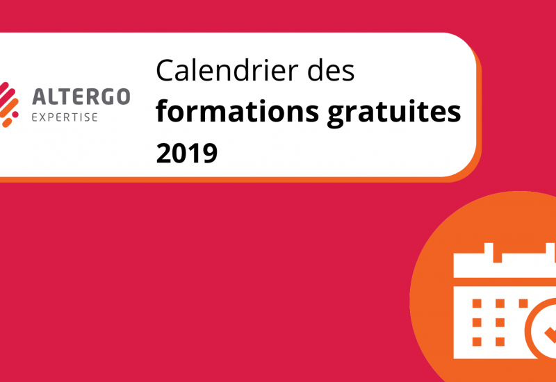 Formations d'AlterGo Expertise : calendrier hiver printemps 2019